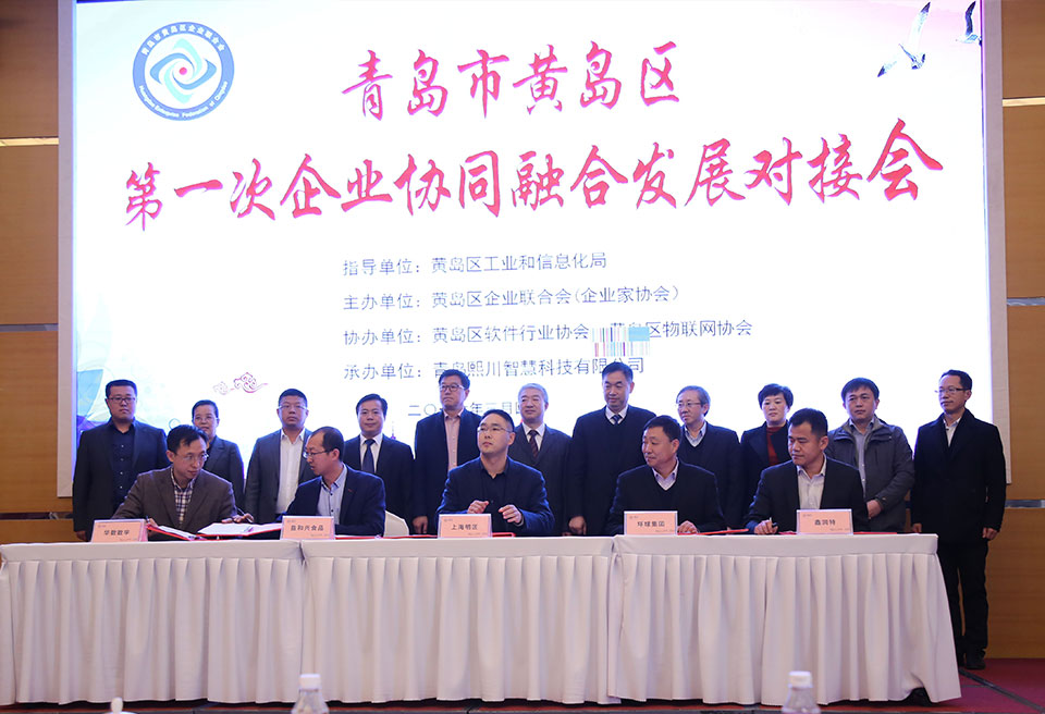 黄岛区举办企业协同融合发展对接会